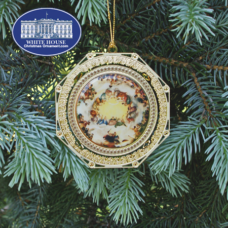 Purchase your 2009 US Capitol Apotheosis of George Washington Ornament online at whitehousechristmasornament.com - Have a Merry Christmas and Happy Holidays