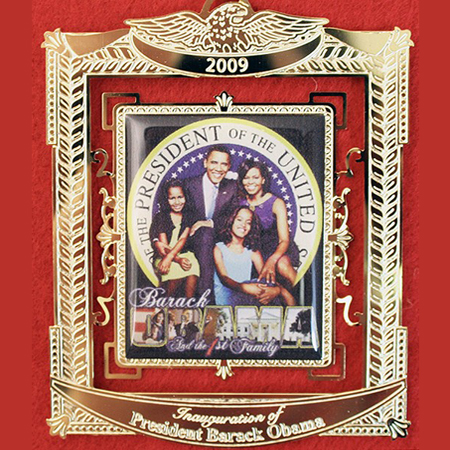 Purchase your 2009 US Capitol Obama Family Christmas Ornament online at whitehousechristmasornament.com - Have a Merry Christmas and Happy Holidays