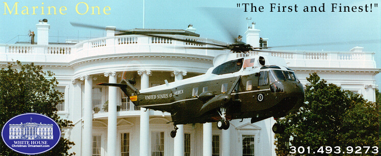 White House Secret Service Marine One Ornament