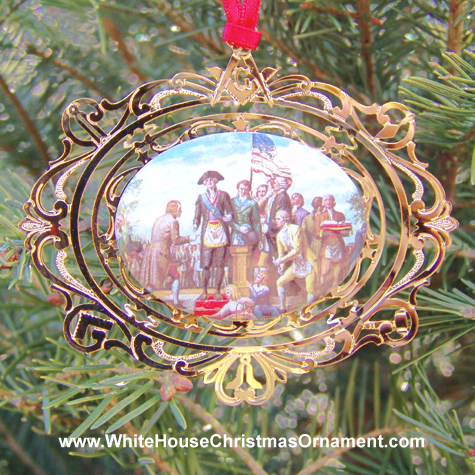 Purchase your 1994 George Washington Laying the Capitol Cornerstone Ornament online at whitehousechristmasornament.com - 
Have a Merry Christmas and Happy Holidays