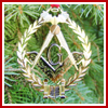 1994 Mount Vernon Three Great Lights of Masonry Ornament