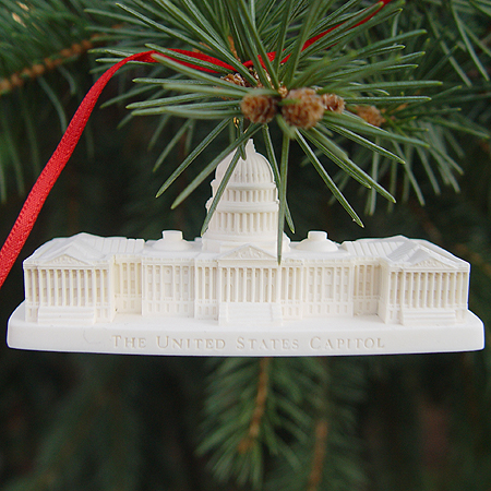 1999 3-D U.S. Capitol Marble Ornament & Desk Sculpture