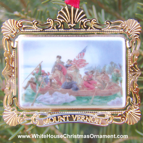 Purchase your 1999 Mount Vernon Washington Crossing the Delaware online at whitehousechristmasornament.com - 
Have a Merry Christmas and Happy Holidays
