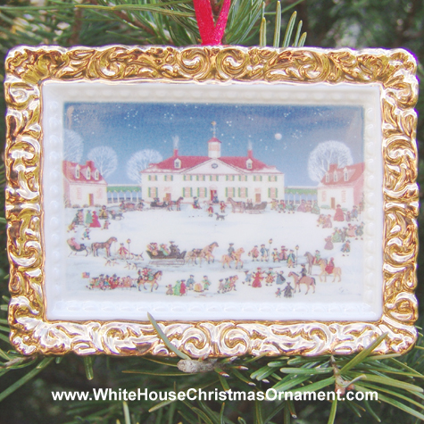 2000 A Joyful Group at Mount Vernon (West Front) Ornament