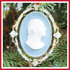 2000 Mount Vernon George Washington Houdon Bust Ornament