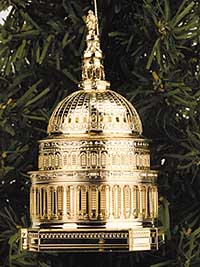 2000 U.S. Capitol Holiday Dome Ornament