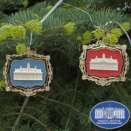 2001 Collectible Mount Vernon Set of Ornaments