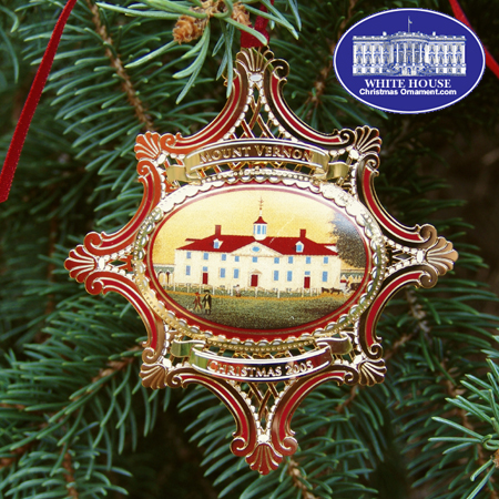 2005 Mount Vernon West Front circa 1792 Ornament 