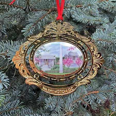 The Washington, DC Cameo Ornament