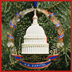 2007 US Capitol Marble Dome & Wreath Ornament