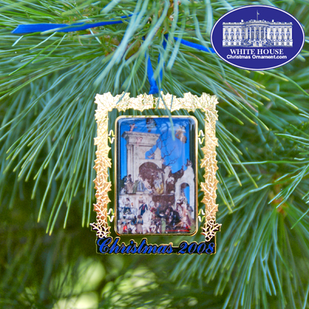 2008 Secret Service Bulk Ornament - The White House Crche