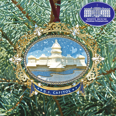 2008 US Capitol Oval Marble Bulk Ornament