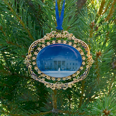 White House North Portico Ornament