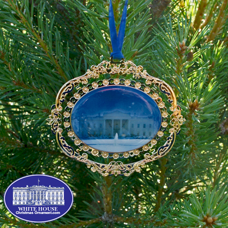 White House North Portico Ornament