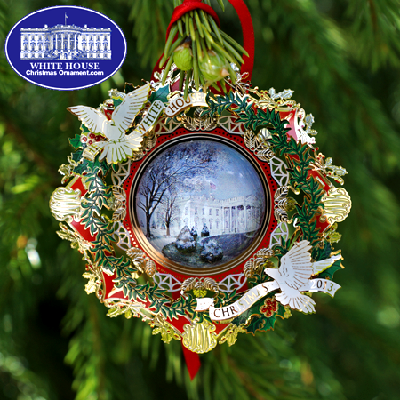 2013 White House Woodrow Wilson Christmas Ornament