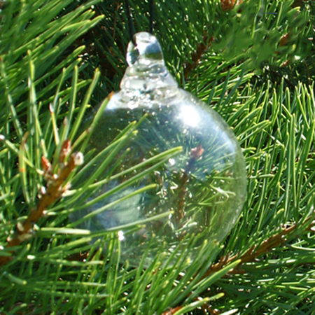 Clear Glass Ornament