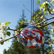 Patriotic Red, White, and Blue Glass Ornament