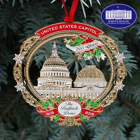 2018 US Capitol Bulfinch Dome Ornament