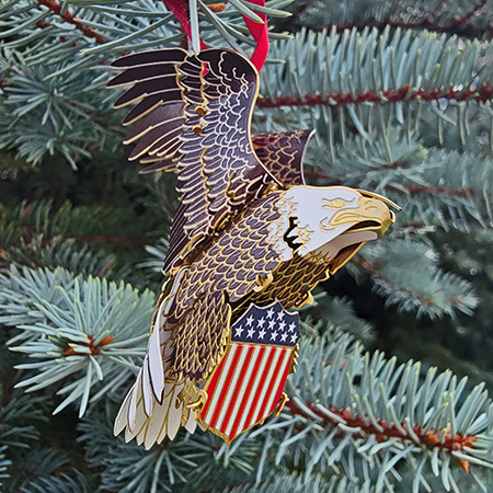 USA Bald Eagle Ornament