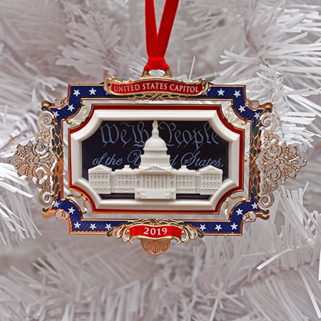 2019 Marble We the People Ornament