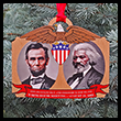 Lincoln Meets Douglass Holiday Ornament