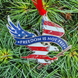 Freedom Is Not Free Eagle Ornament