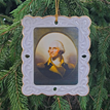 Washington Porthole Portrait Porcelain Gold Trim Ornament