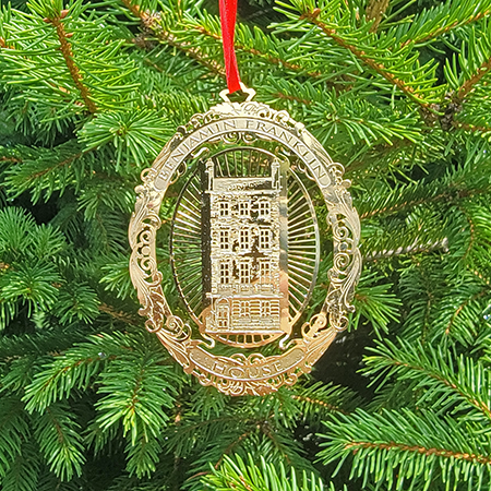 Benjamin Franklin House Ornament
