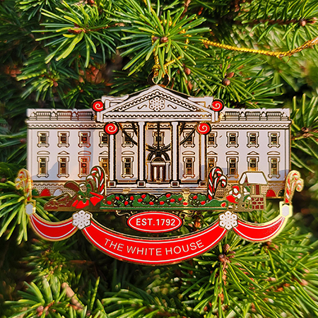 White House Established in 1792 Holiday Ornament