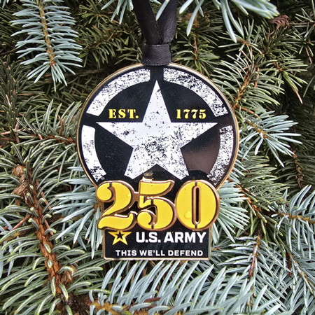 Official U.S. Army 250th Anniversary Ornament