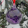 White House Unity Purple Glass Bauble