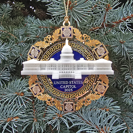 2025 Marble US Capitol Building Ornament