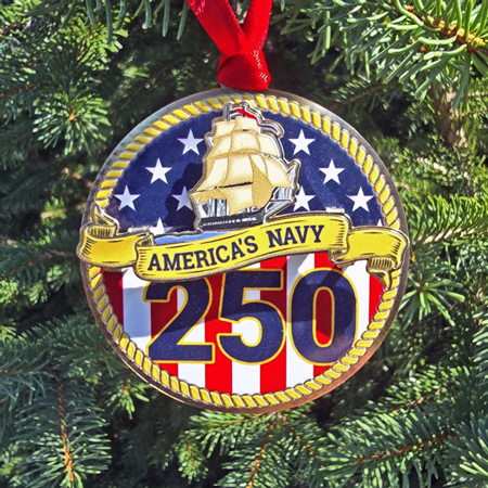 250th Anniversary of the U.S. Navy Ornament