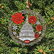 United States Capitol Poinsettias and Snowflakes Ornament 2025