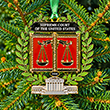 2026 Supreme Court Scales of Justice Christmas Ornament