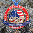 America 250 Semiquincentennial Celebration Ornament