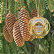 America 250 USA-Made Gold Finish Story Ball Ornament