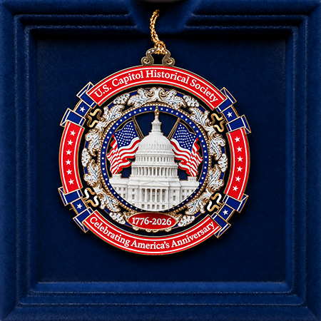 USCHS America 250 U.S. Capitol Marble Commemorative Ornament