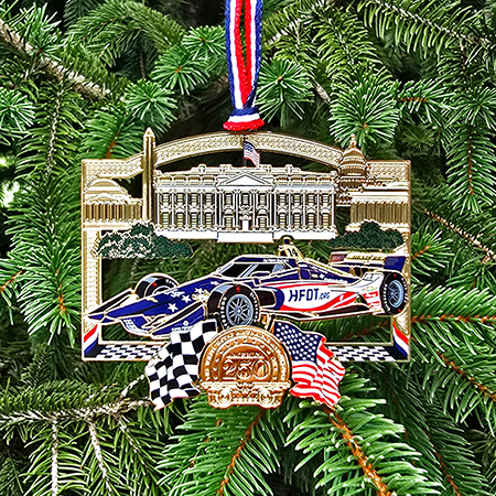 White House Freedom 250 Grand Prix Christmas Ornament